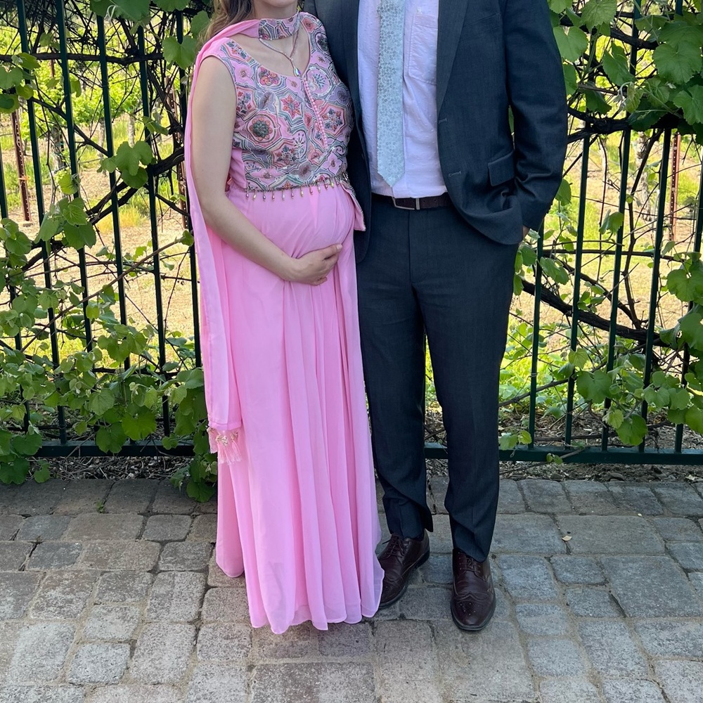 Pink Indian three piece outfit